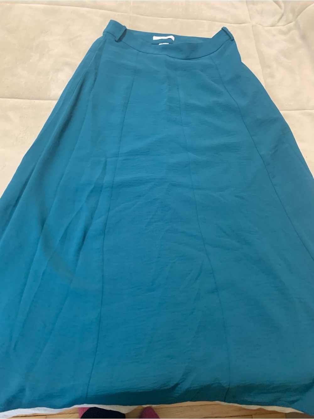 Ricki's Teal A-Line Midi Skirt